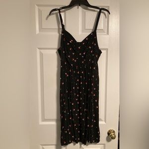 Torrid Hummingbird and Hearts Midi Dress